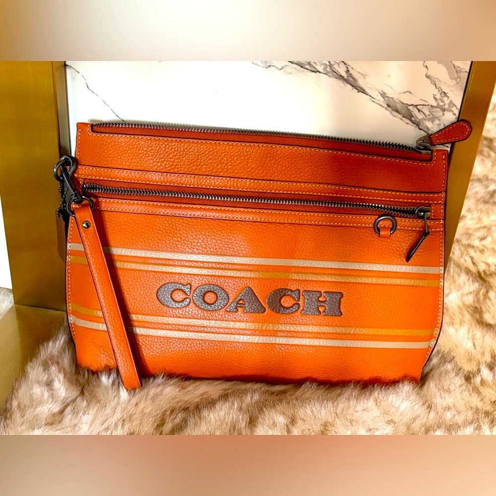 Coach Orange Pouch